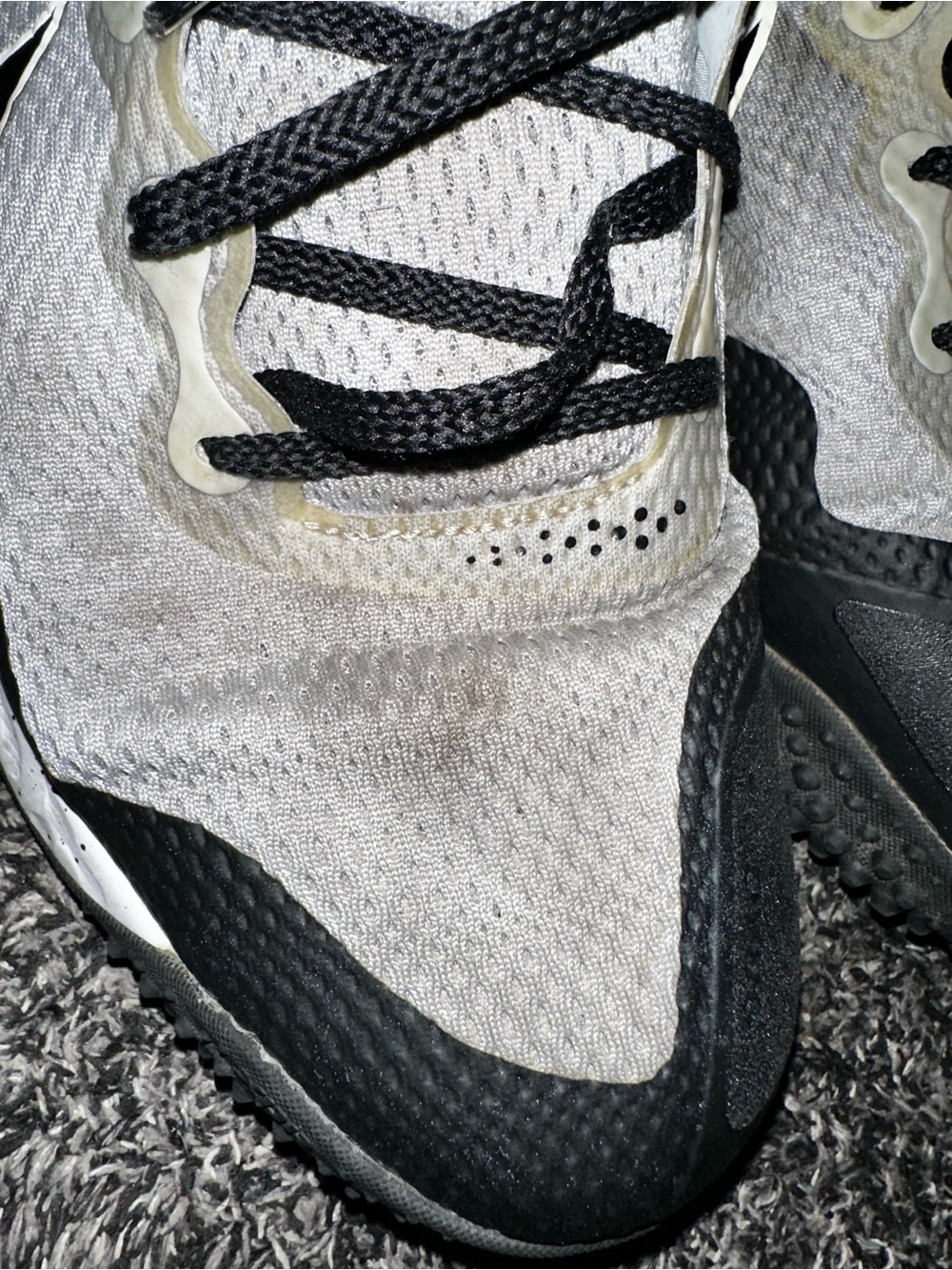 Nike Men's Alpha Huarache Elite 3 Turf Baseball Cleats Shoes Size 14 CK0748-011 - Picture 2 of 8